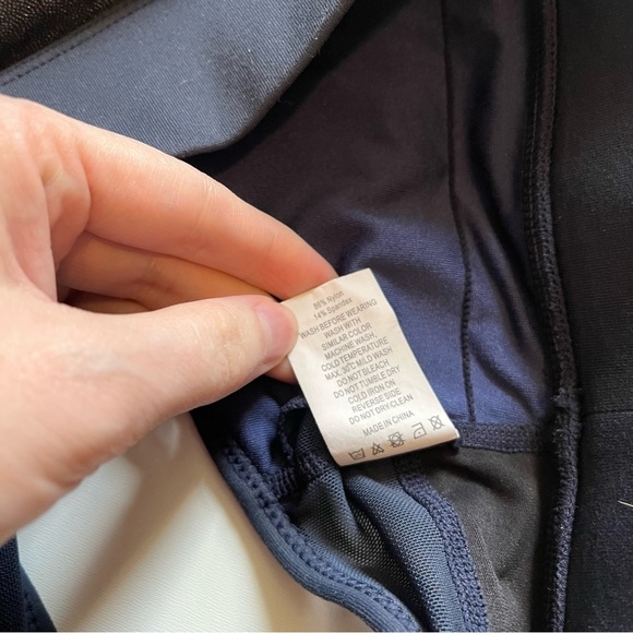 Zyia active size S navy blue twilight all star sports bra glitter mesh - Picture 7 of 7